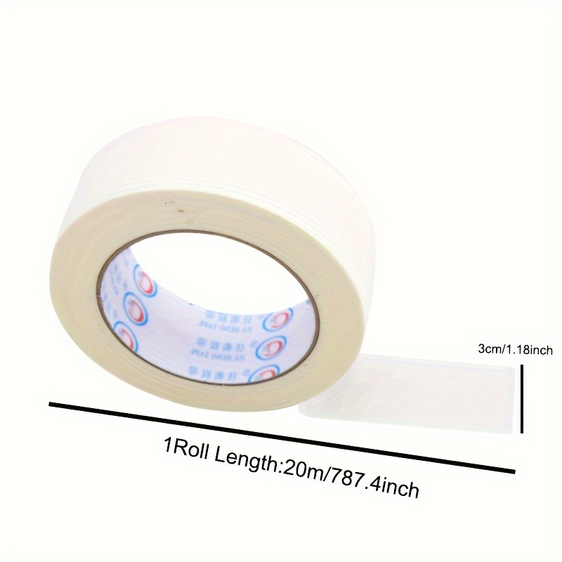 20 Yards Wide: High Adhesive White Masking Tape By Hand - Temu