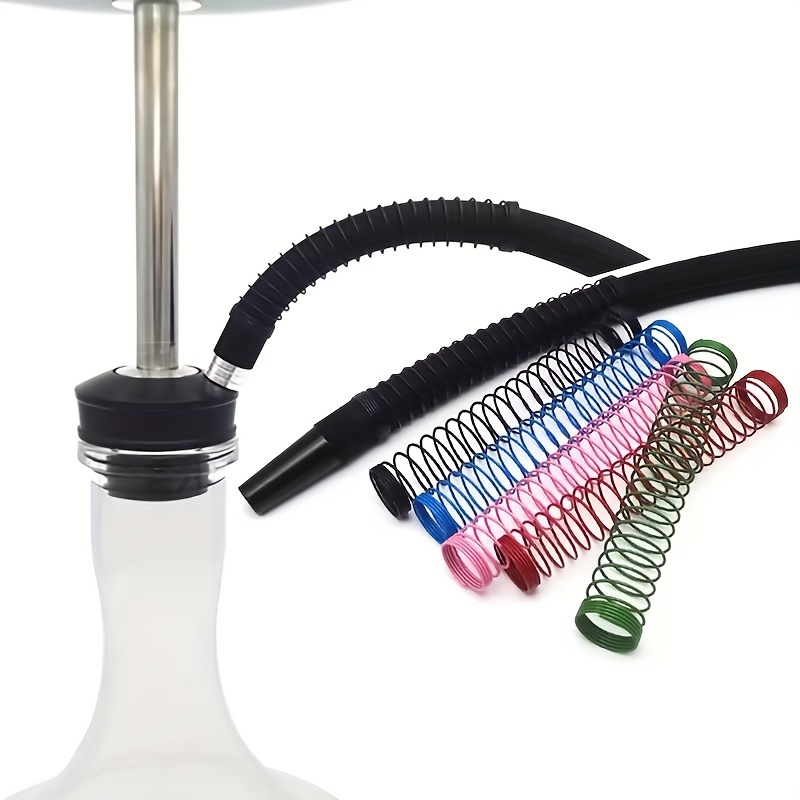  Stainless Steel Hookah Set with Tray Silicone Hose Rubber  Adapter Nargile Narguile Cachimbas Shisha Stem (Stem) : Health & Household