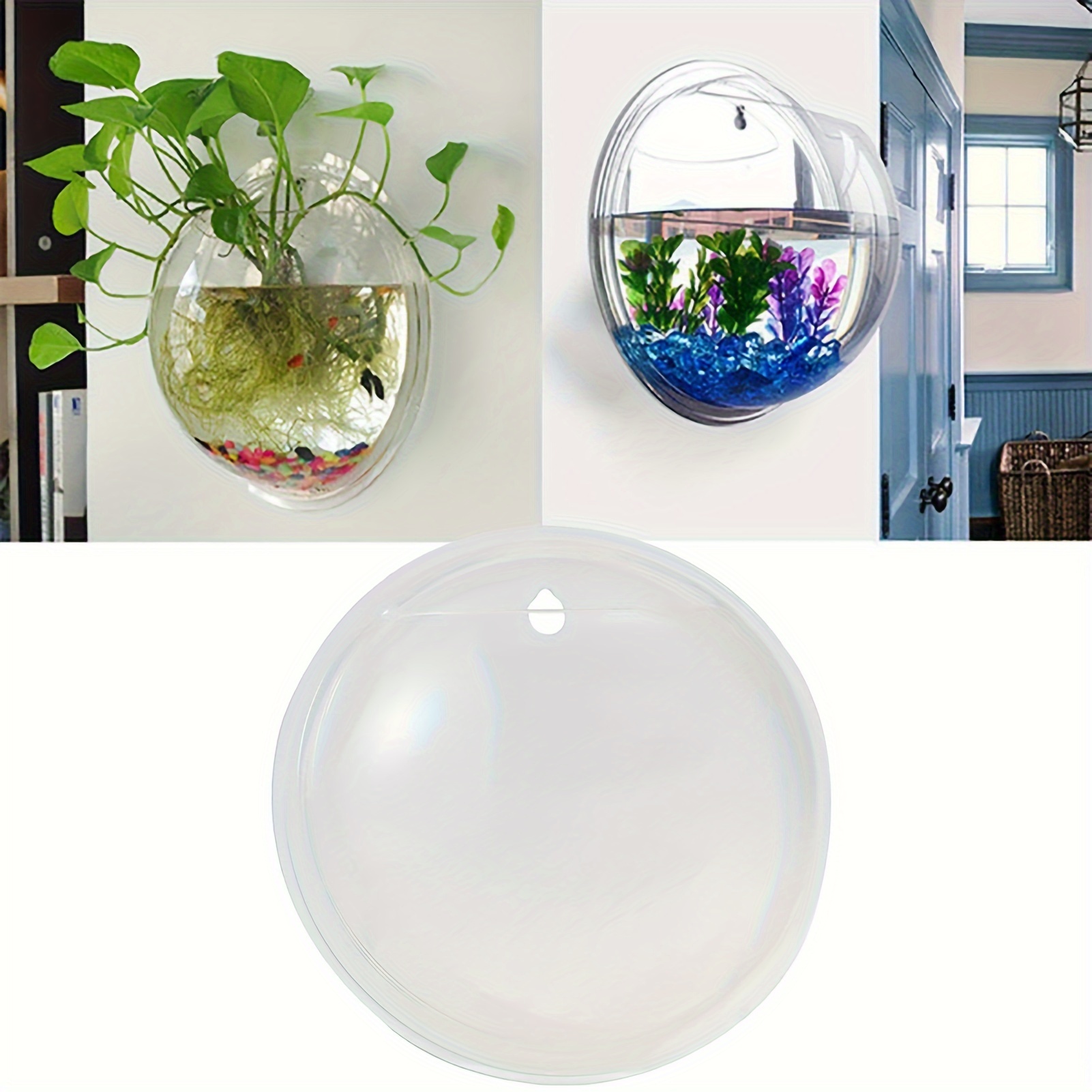Creative Wall Glass Vase Wall mounted Fish Tank Hanging - Temu