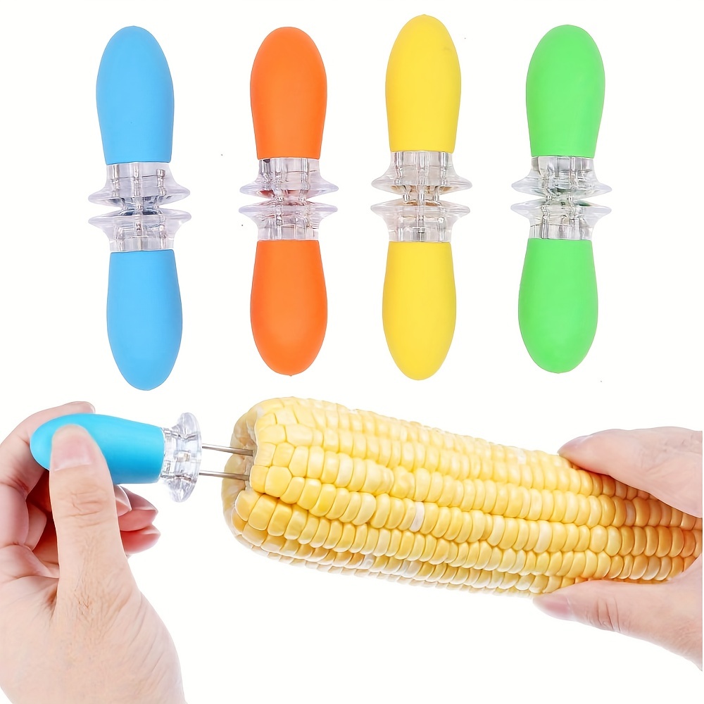 8pcs Baking Corn Needle Barbecue Picks Baking Corn Fork Corn On The Cob Skewers For pic picture