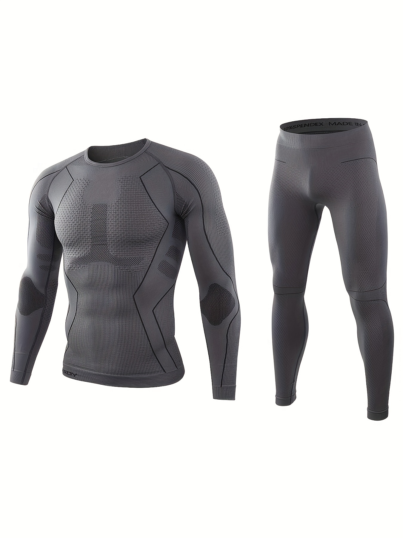Thermal Underwear Sets Fleece Base Layer Long Sleeve Sports - Temu