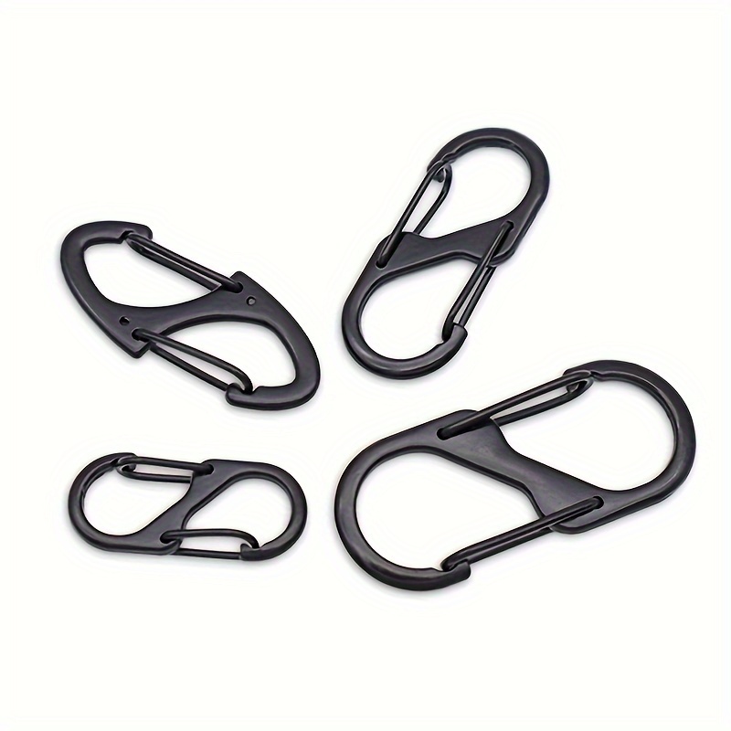 10 Pcs S Shaped Carabiner Double Snap Hooks Small Spring Clips