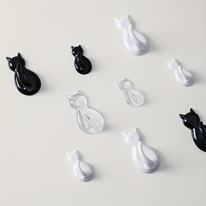 Creative Cat Cute Traceless Hook Kitchen Bathroom Wall Hanging