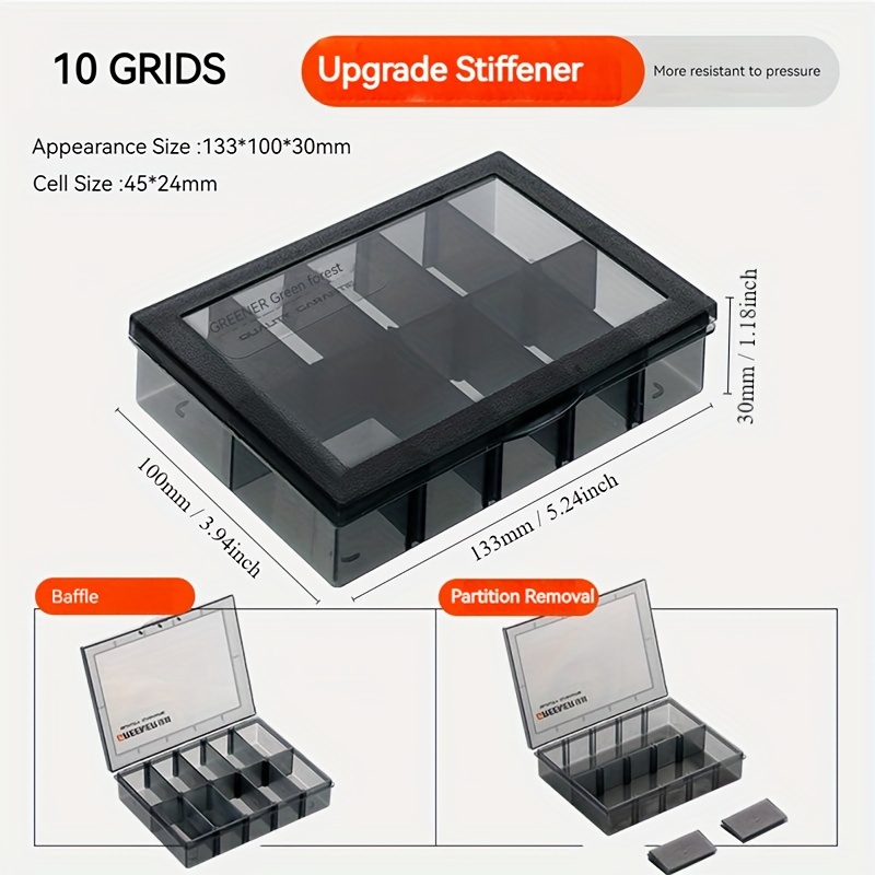 Transparent Multi grid Parts Box Compartment Accessory - Temu Canada