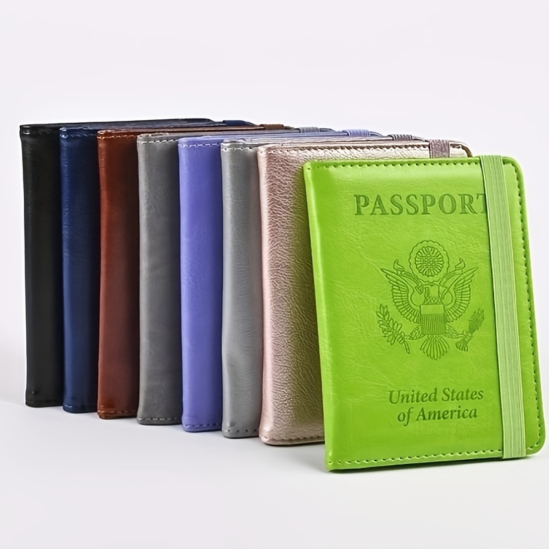 Travel Passport Holder US Passport Protector PU Leather Document Holder