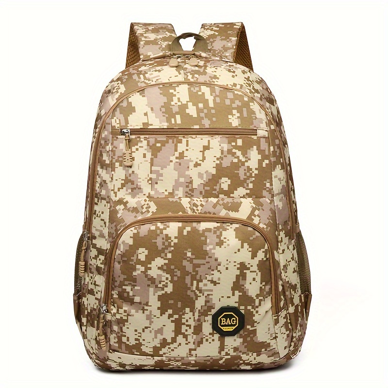 Men's Backpack Camouflage Large Capacity Backpack School Bag Hiking  Climbing Travel Bag - Temu Philippines