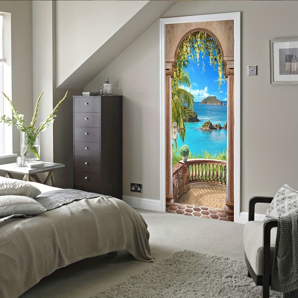 3D Ocean Seaview Removable Vinyl Decal Wall Stickers Art Mural Bedroom  Decor DIY