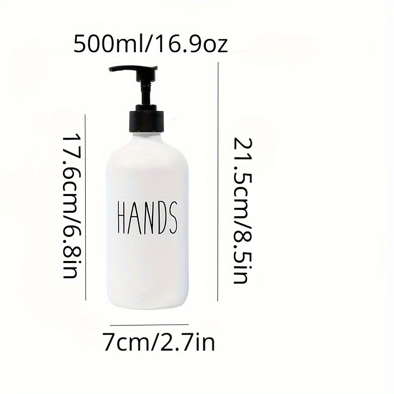 Letter Graphic Soap Dispenser For Kitchen And Bathroom Hands - Temu