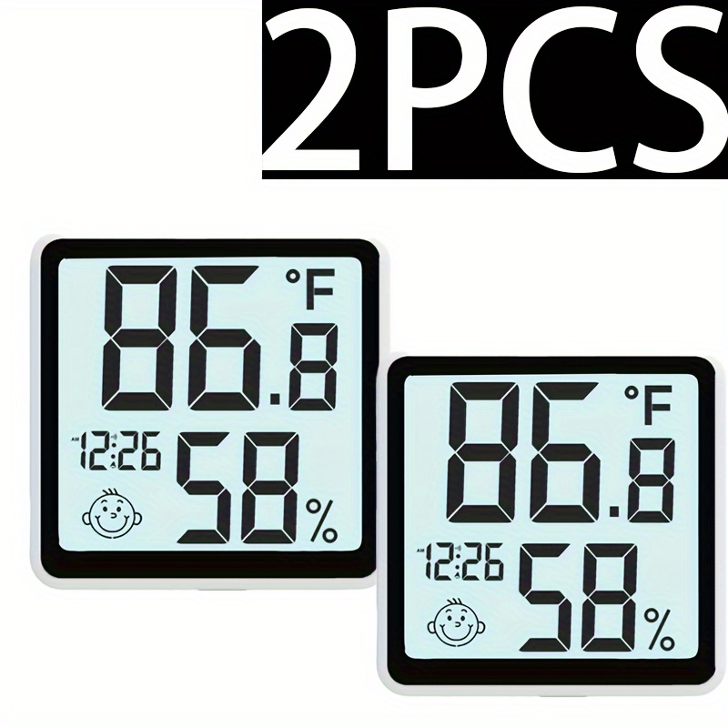 ORIA Mini Digital Thermometer 2PCS Indoor Hygrometer Set Room Humidity  Gauge Meter LCD Display Temperature Humidity Sensor - AliExpress
