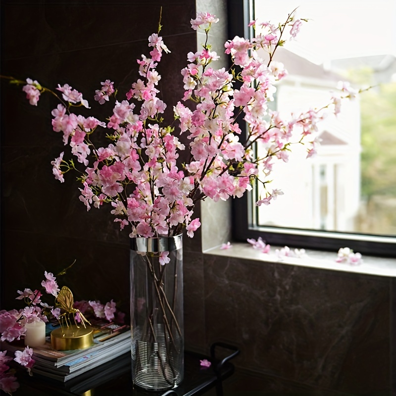 Artificial Flowers Stem Silk Rose Long Branch Bouquet For - Temu