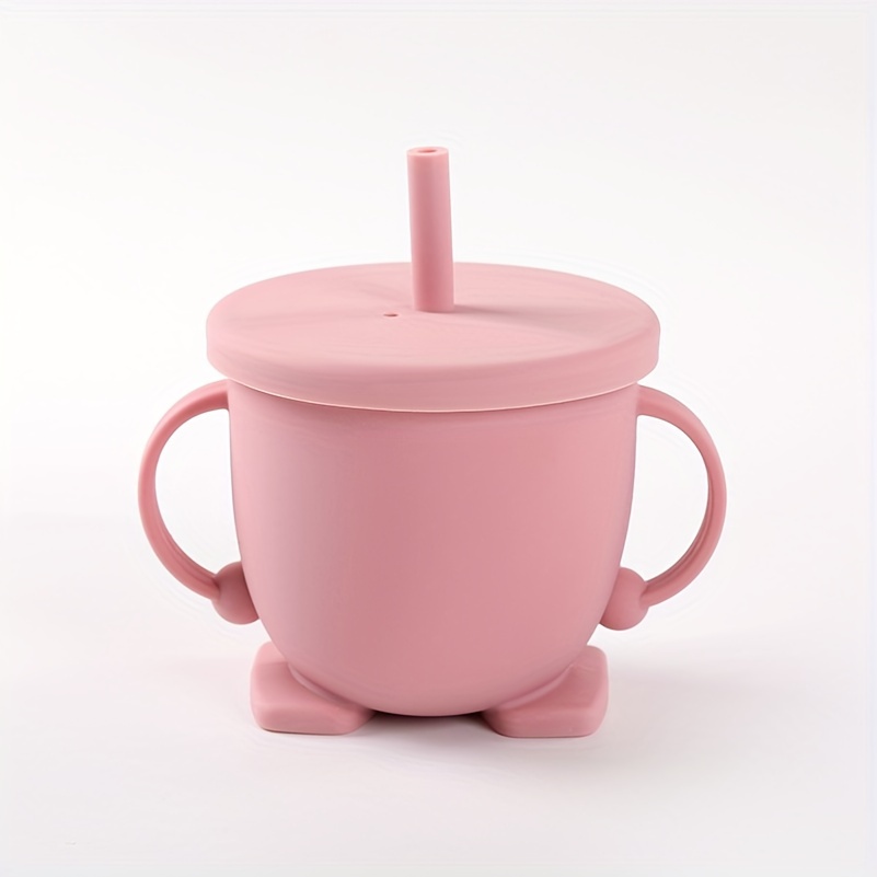 Bicchiere con cannuccia per bambini Rosa -160ml