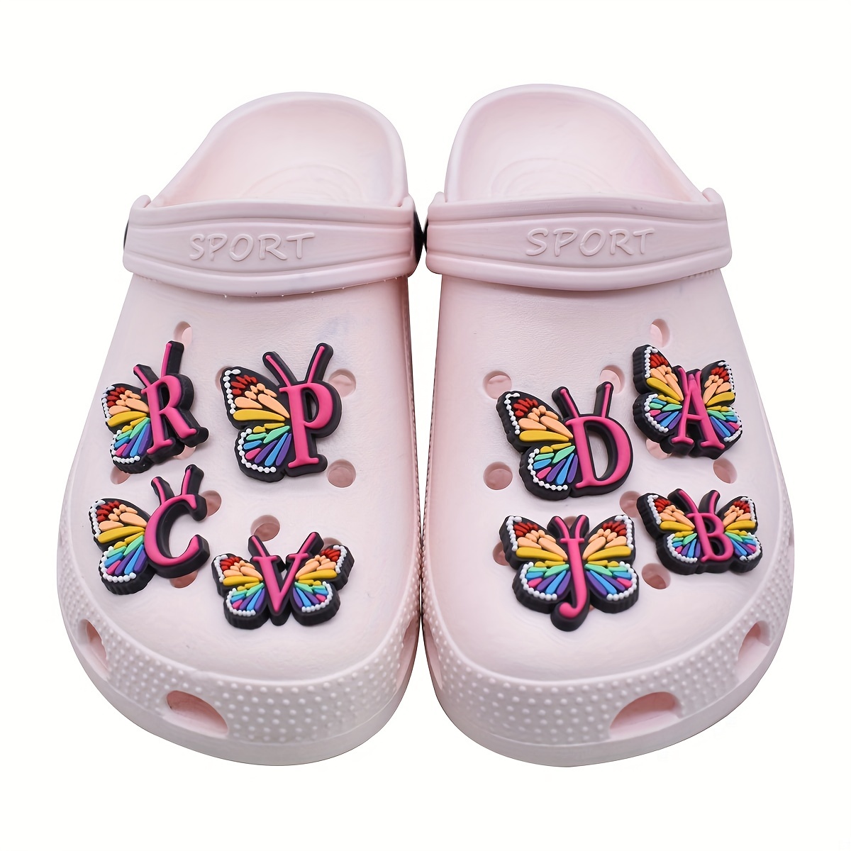 One piece of single letter shoe decoration, fashionable and cute clog  accessories that can be mixed and matched freely.