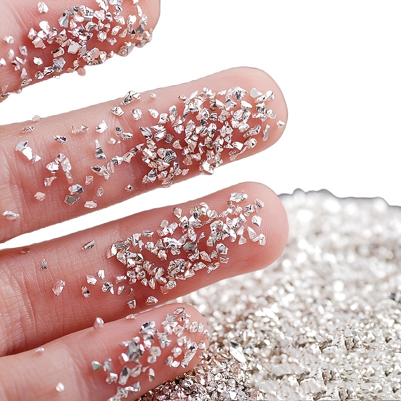 Metallic Crystal Chips Nail Sequins Flakes 10g Bag