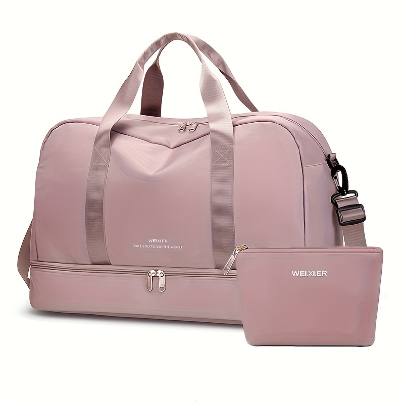 Portable Large Capacity Weekender Overnight Bag Color - Temu
