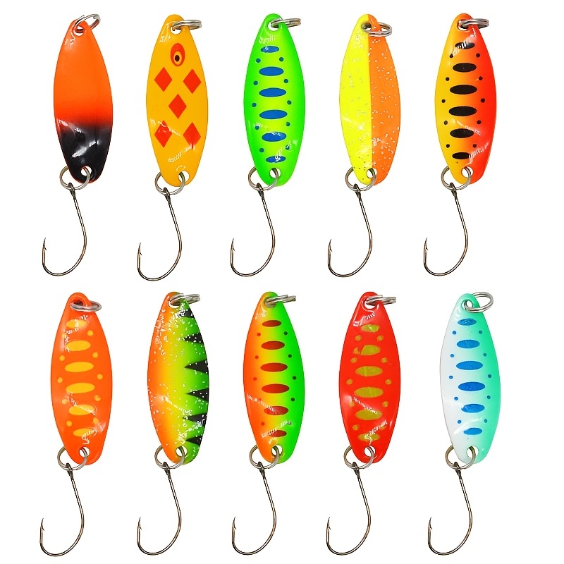 Colorful Sequin Single Hook Artificial Hard Spinner Bait - Temu