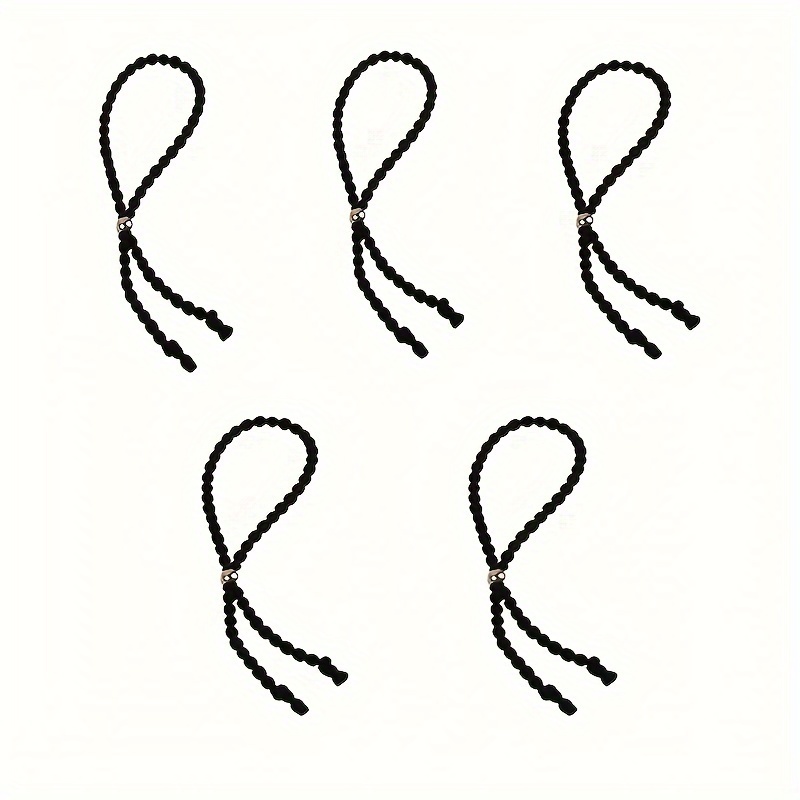 TEMU 4pcs/5pcs Bandeaux Perlés Perles Bandeau Ajustable Bandeau Cheveux Africain Bubble Queue de Cheval Bandeau Cheveux Naturels Bouclés Perles