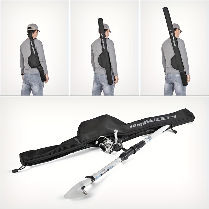 Portable Fishing Rod Case - Non-Collapsible Design for Easy Storage of Rods  and Bait Boxes - Ideal for Travel and Outdoor Adventures