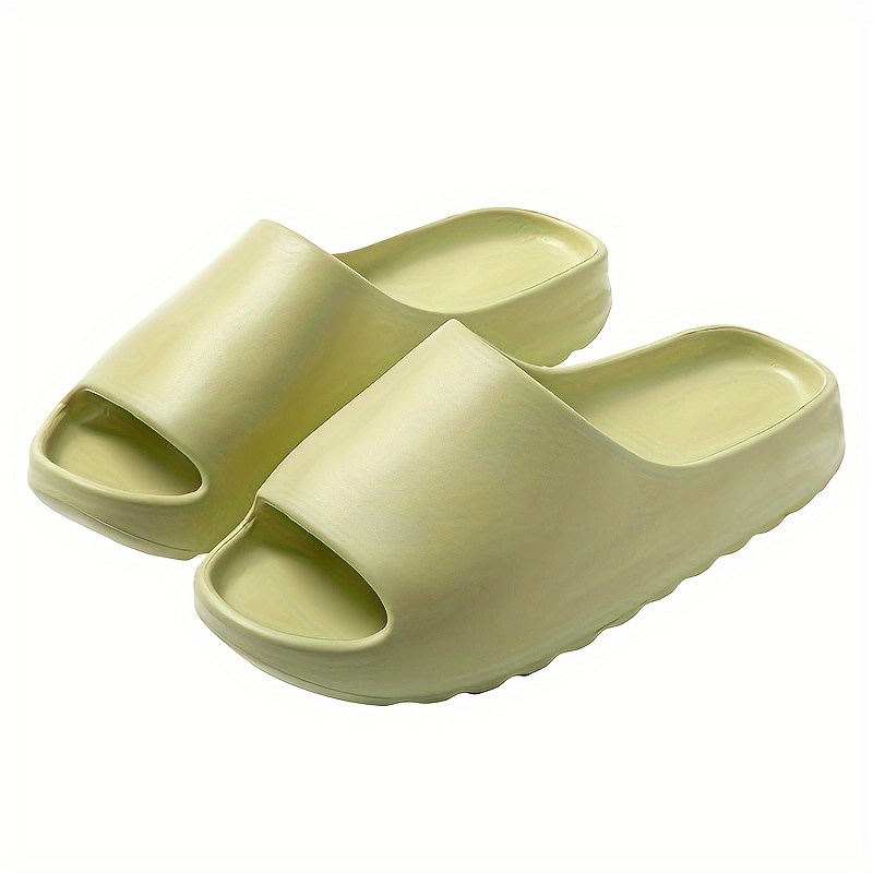 Men's Slides, Casual Non Slip Slippers, Open Toe Eva Shoes For Indoor  Outdoor Beach Shower, Spring And Summer - Temu