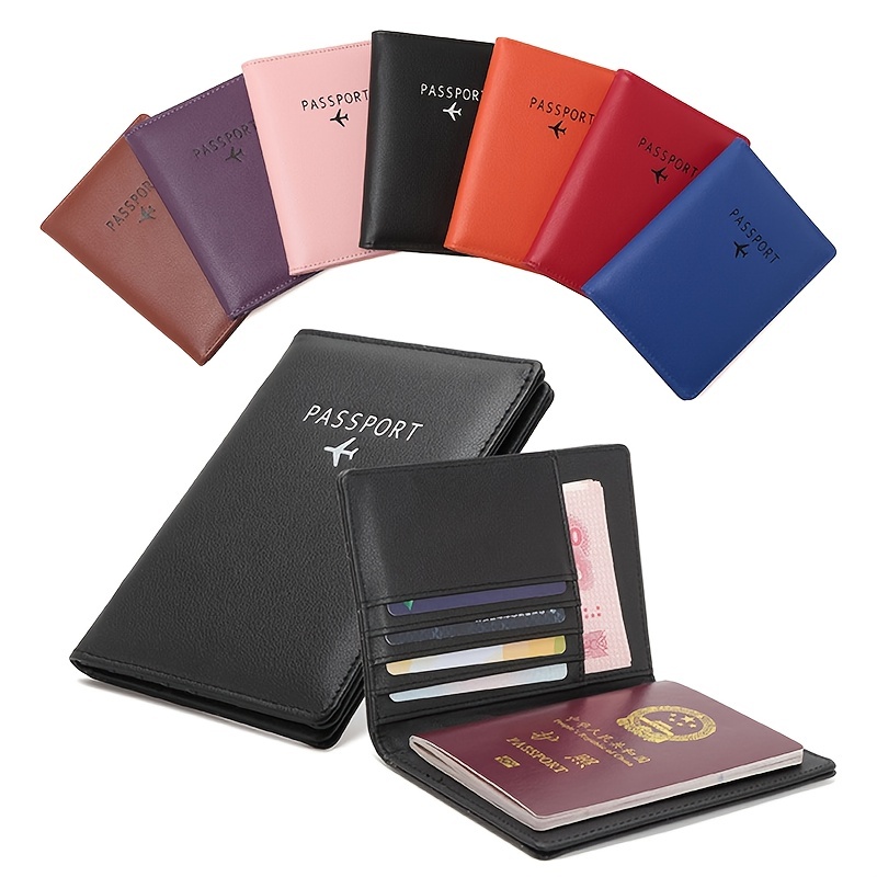 New Passport Holder Passport Wallet Rfid Blocking For Men And Women Designer  Passport Cover - Temu Mexico