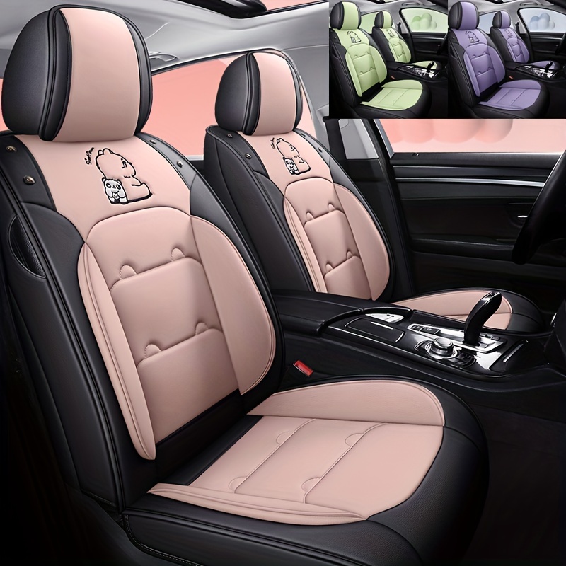 Premium Pu Car Seat Cover Vehicle Seat Cushion Full Wrapping - Temu