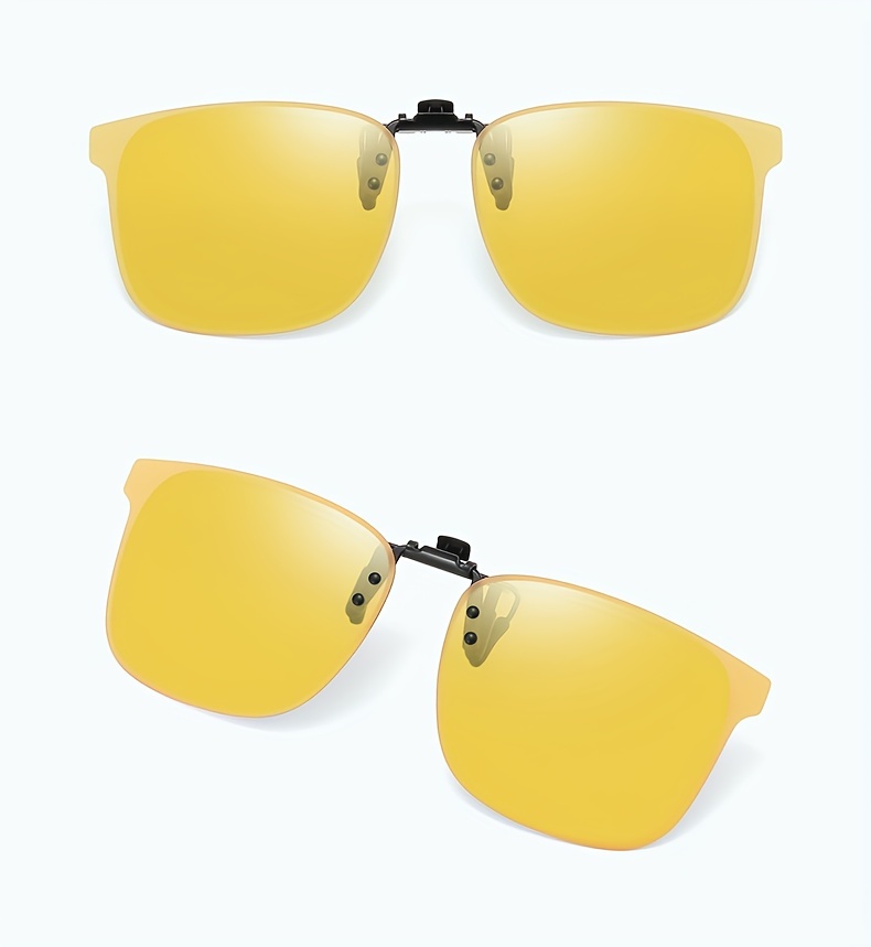 PEARL Brillen Clip System: Sonnenbrillen-Clip in klassischem Retro-Look,  polarisiert, UV400 (Sonnenbrille Klappgläser)