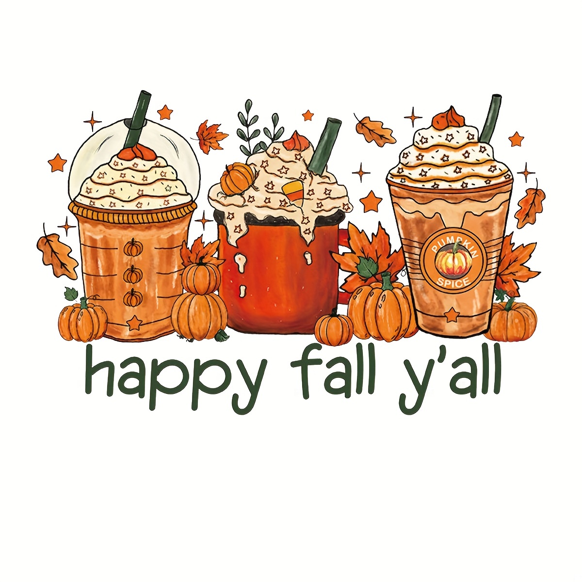 Fall Winter Iron On Transfers Pumpkin Patches Decals Autumn - Temu