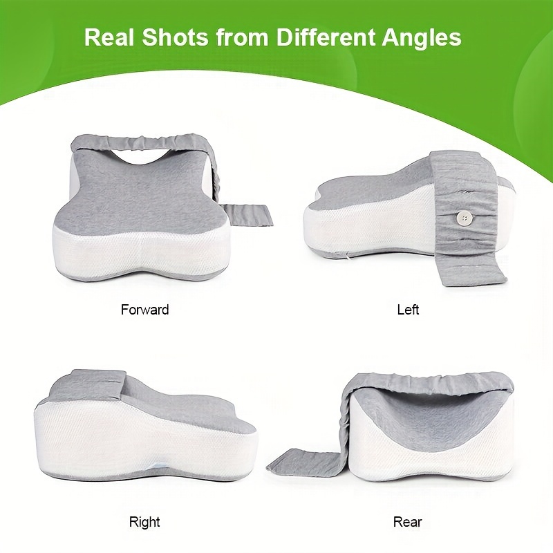 Knee Pillow Side Sleepers With Strap Between Leg Hip Sleeping Back Support  Wedge