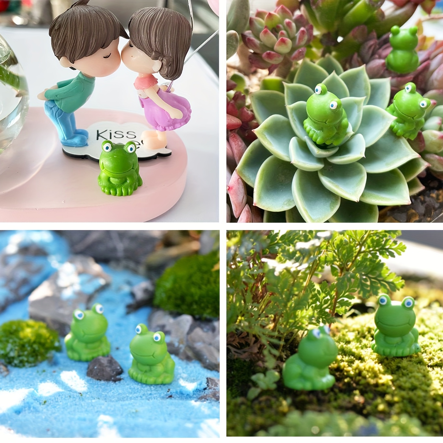 50Pcs Mini Frog Garden Decor Green Frog Figurines Miniature Home Décor Tiny  Plastic Frogs Fairy Garden Decor - AliExpress