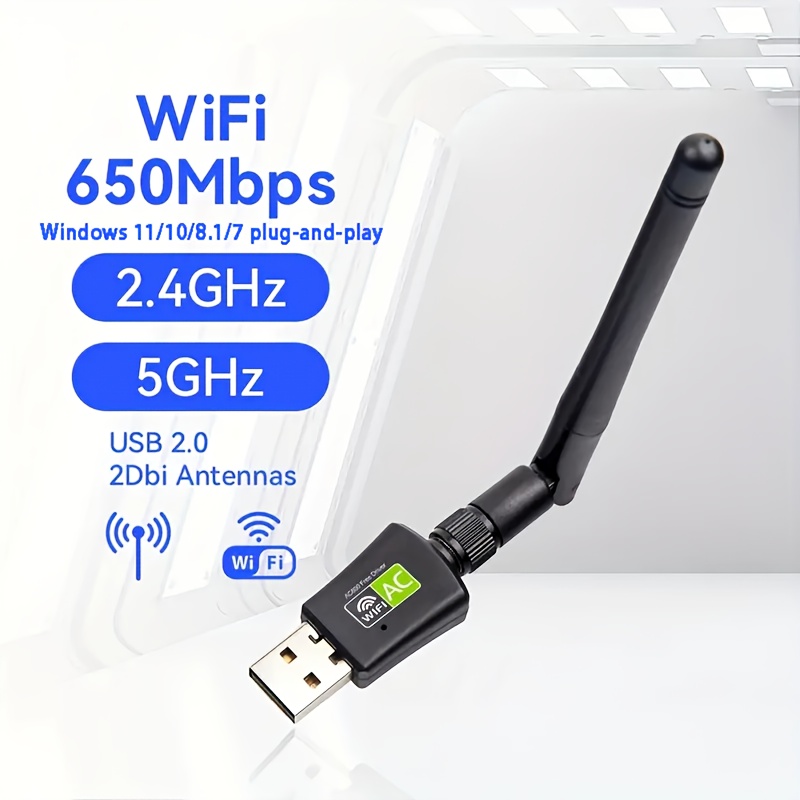 Adaptateur WiFi USB EDUP 650Mbps Adaptateur réseau sans fil - Temu