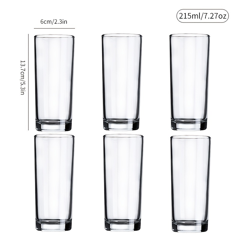 Vasos de vidrio vibrantes para agua y bebidas, de 13.25 onzas, Casual,  Multicolor