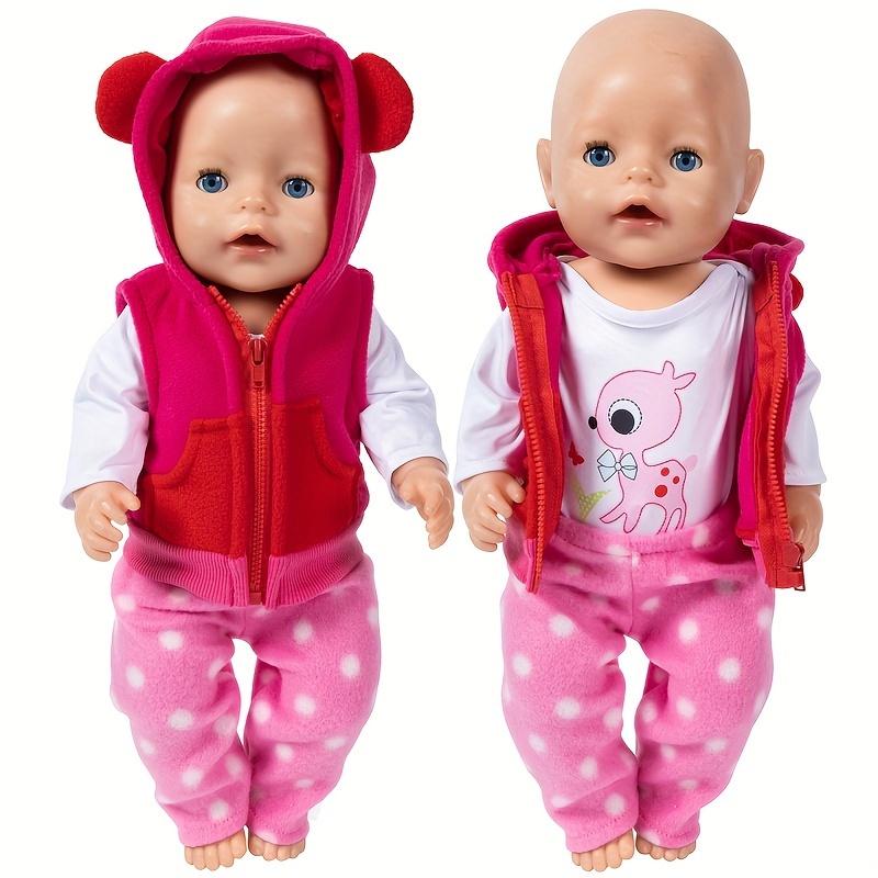 Vêtements flamant rose pour bébé, robe de bébé, accessoires de chaussures,  jouet pour fille, nouveau-né, américain, 18 po, 43cm - AliExpress