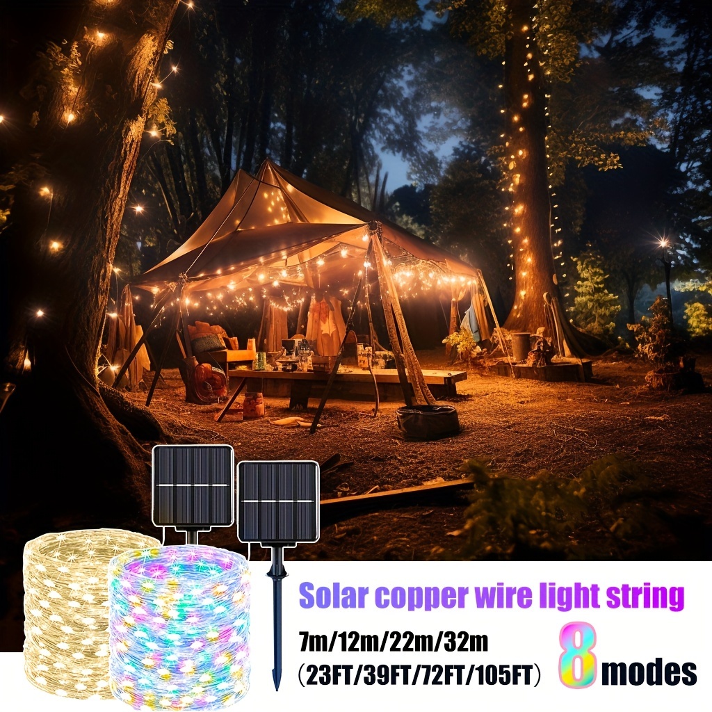 Outdoor Solar Led String Lights 300 Lights Beads Christmas - Temu  Philippines