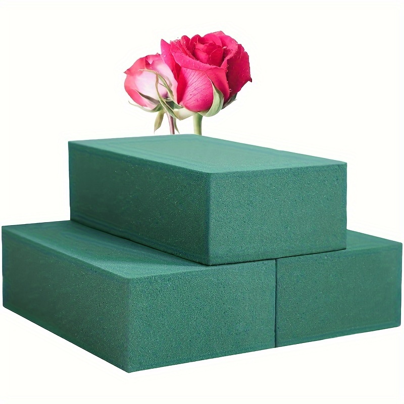 40Pcs Wedding Aisle DIY Craft Arrangement Water-Absorbing Home Garden Green Flower  Foam - Round Brick 