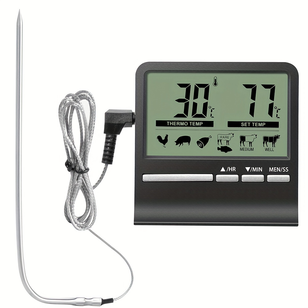 Termometro digitale per carne Cottura di alimenti Cucina BBQ Sonda Acqua  Latte Olio Liquido Forno Sensore di temperatura digitale Misuratore TP101