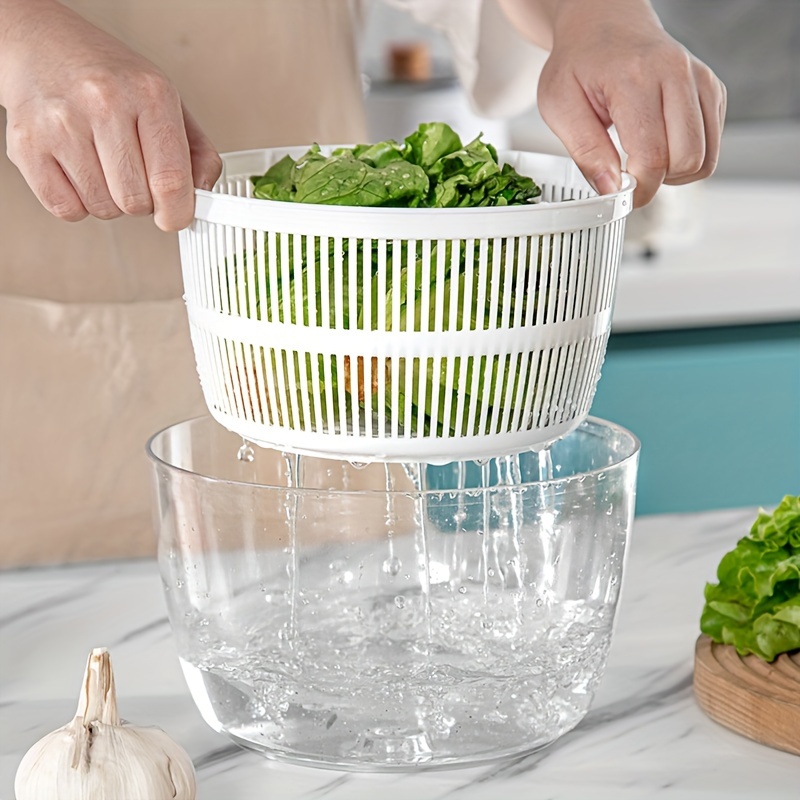 Vegetables Dryer Salad Spinner Fruits Basket Vegetables Washer Dryer Fruit  Drainer Lettuce Spinner Colander Kitchen Gadgets