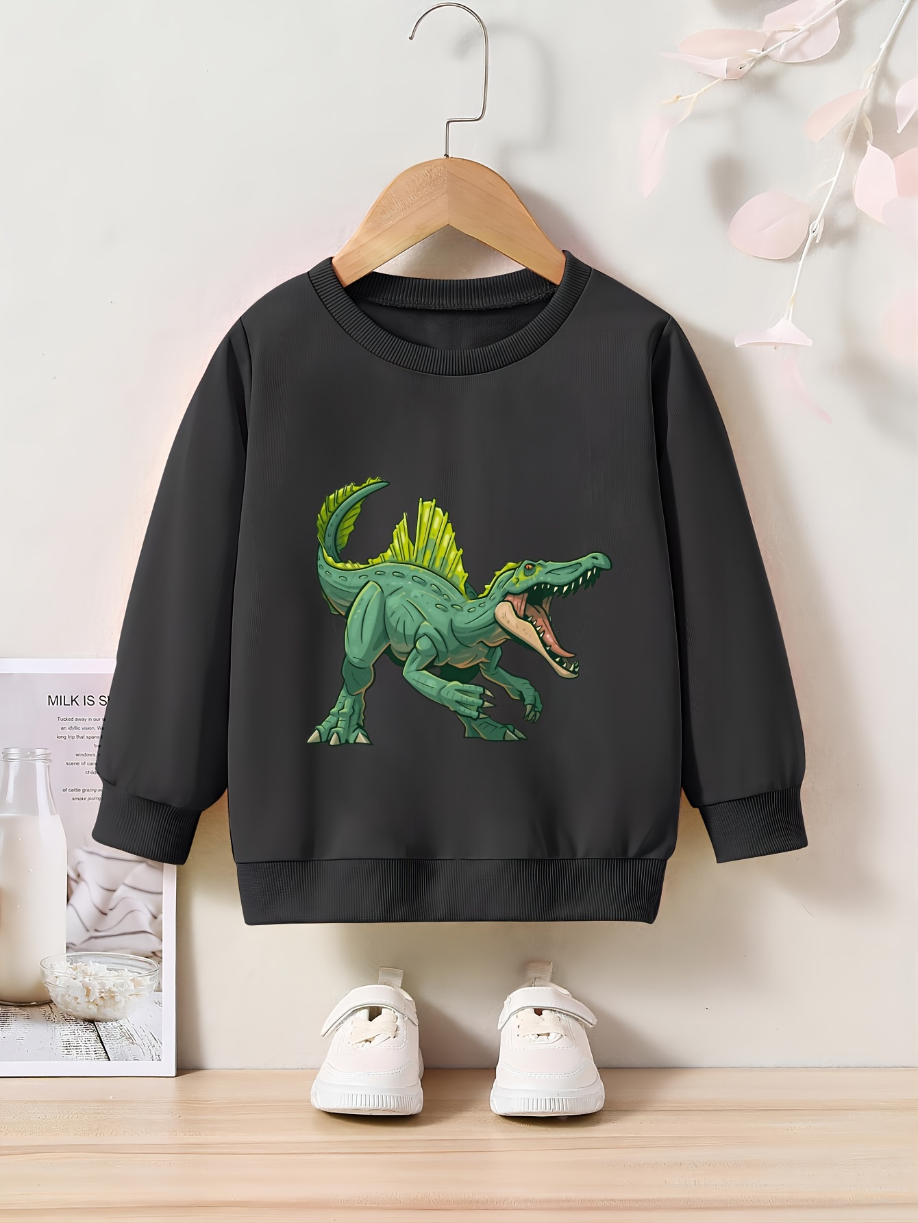 Preciosa Sudadera Capucha Niña Estampado Dinosaurio - Temu Chile