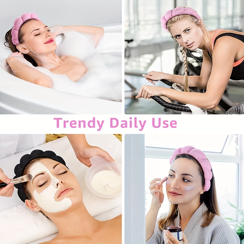 Spa Headbands Washing Face Facial Skincare Headbands Terry - Temu