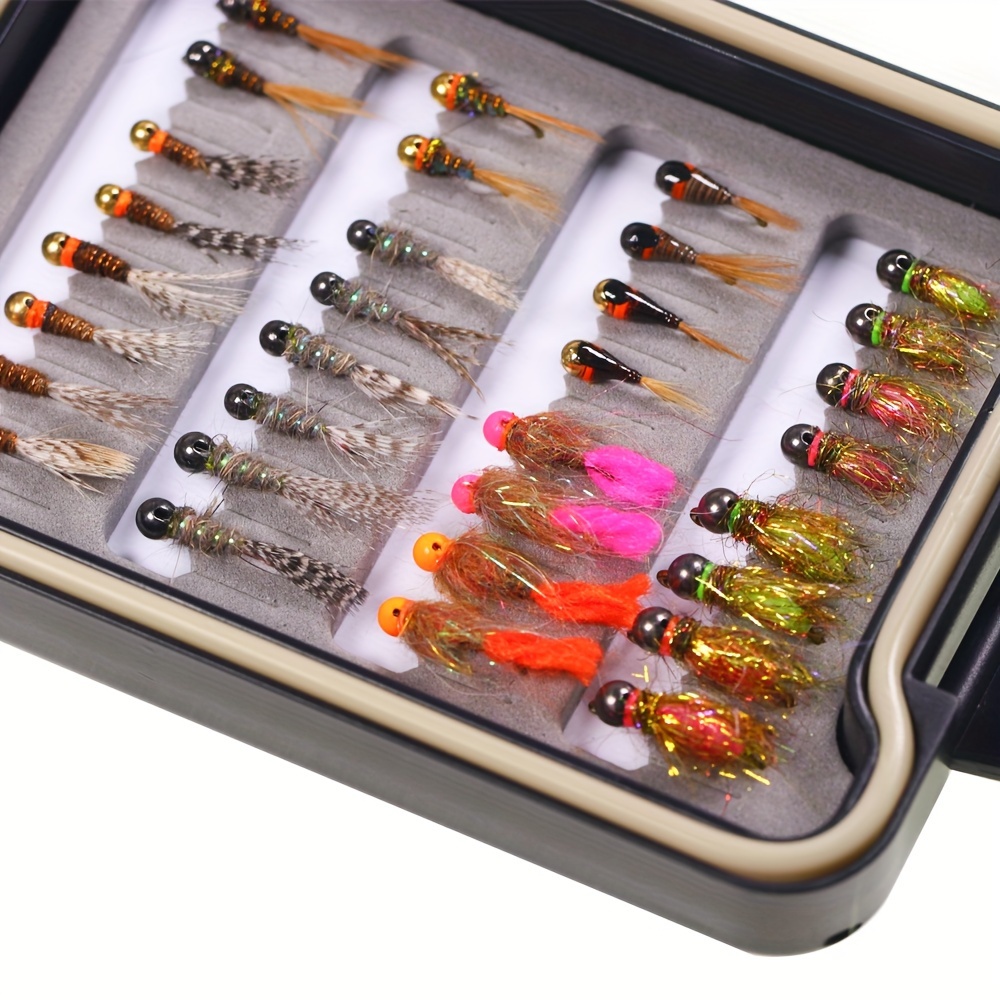 3-pack Tactical Euro Prince Jigged Tungsten Bead Head Nymph Fly Barbless  Czech Trout and Panfish Fly Fishing Flies Hand Tied Trout Flies -   Canada