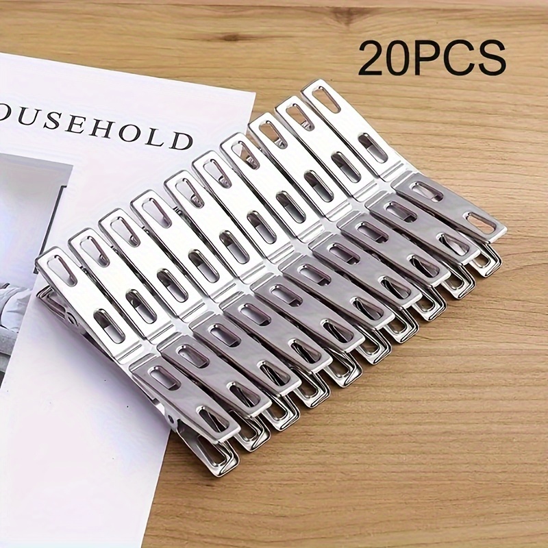 1/20PCS Plastic Sock Clips Portable Strong Clothes Pins