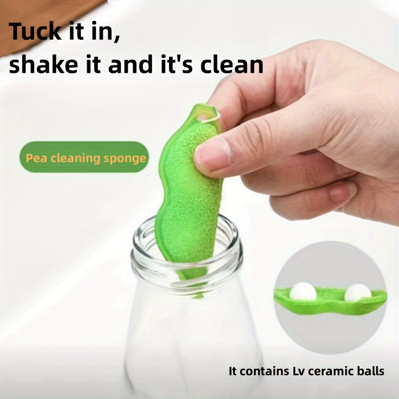 Pea Cleaning Sponge Magic Beans Bottle Cleaner Mini Cleaning - Temu