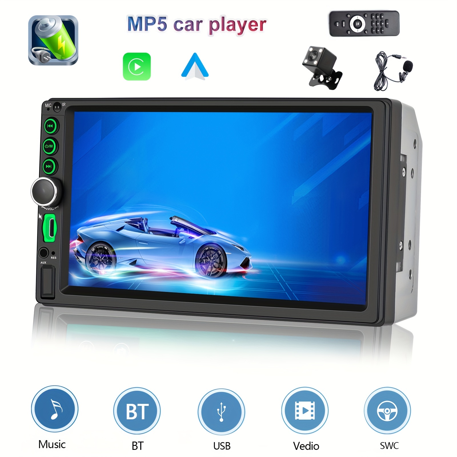Double Din Touch Screen Car Stereo Radio Universal Car Mp5 Player