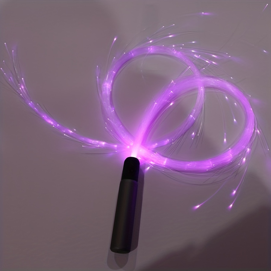 NEW LASR Ultra Violet Fiber Optic Light Up Whip - Violet - Rave Festival  EDM