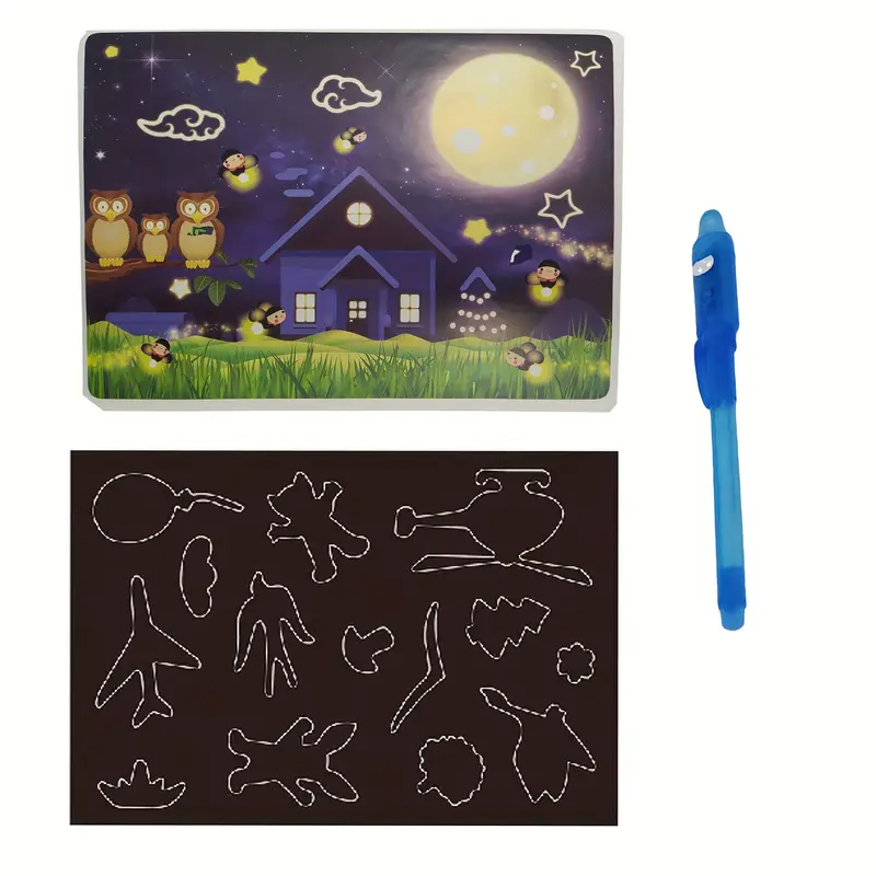 Fun Magnetic Drawing Board Glow in Dark with Light - Drawing Tablet, LCD  Writing Tablet for Kids - Kids Drawing Pad and Best Gift for Kids and  Toddler