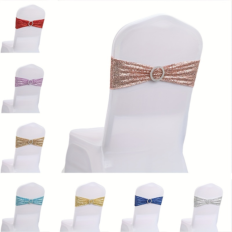 Hotel Wedding Decoration Spandex Chair Cover Bow Chair Back - Temu