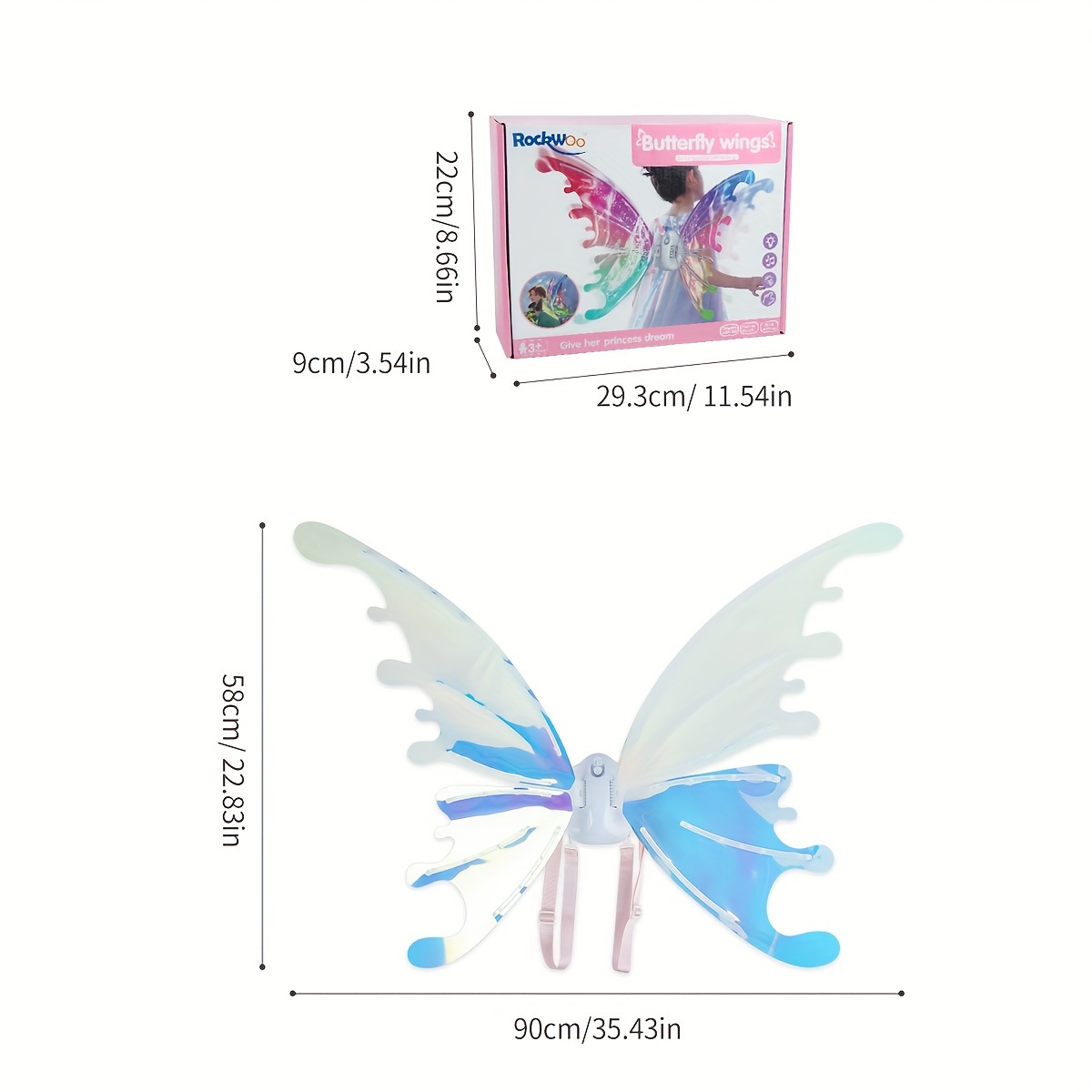 Butterfly Fairy Wings For Kids Girls Angel Wings Elf Cosplay