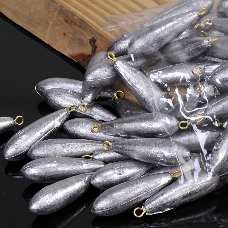 5pcs Professional Fishing Sinkers - Lead Water Droplets For Freshwater &  Saltwater
