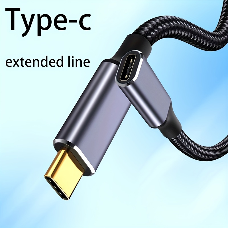 

0.5m/1m/2m Type-c Male To Female Extension Cable 16 Core Gen2 Audio And Video Transfer Data Cable 3.1c Male To C Female 10gbps Gift For Birthday/easter/boy/girlfriend