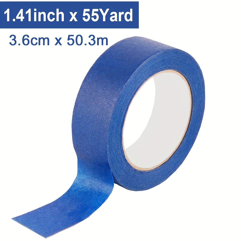 55 Yards (165 Yards Total), Blue Painters Masking Tape Bulk