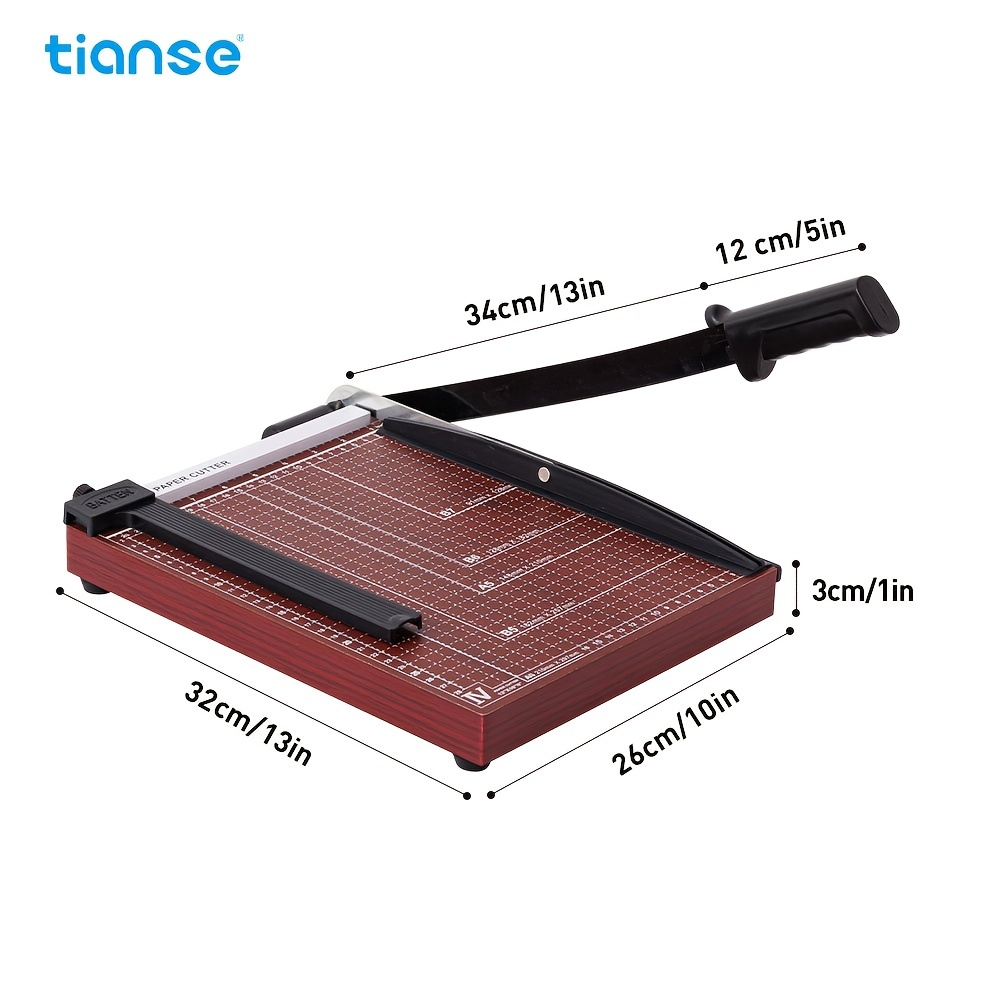 Tianse A4 Paper Cutter, Blade Paper Trimmer With Conner Cutter, Capacity,  Heavy Duty Wooden Base, Paper Slicer Cutter Use For Scrapbooking Craft  Cardboard Paper Photos - Temu Austria