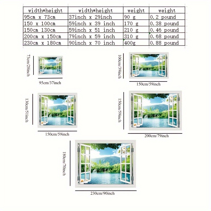 1pc Cute Fashion Landscape Scenic Windows Tree Lake Tapestry For Living  Room Bedroom Home House Decor Aesthetic Decor Wall Hanging Wall Art Home  Decor